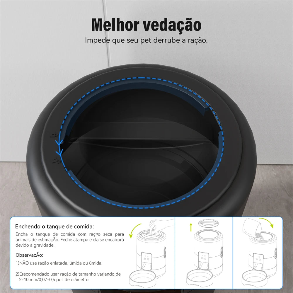 ALIMENTADOR AUTOMÁTICO INTELIGENTE COM GRAVADOR DE VOZ