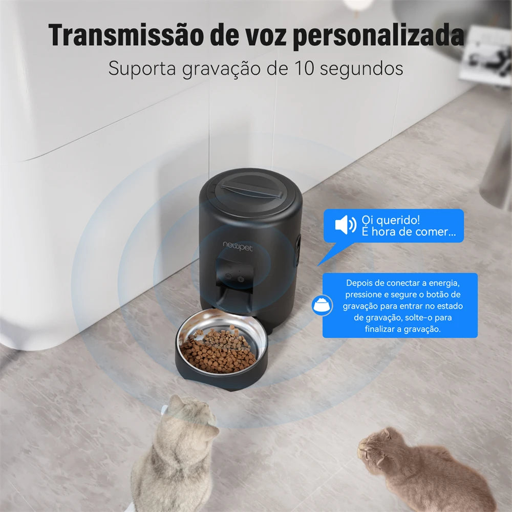 ALIMENTADOR AUTOMÁTICO INTELIGENTE COM GRAVADOR DE VOZ
