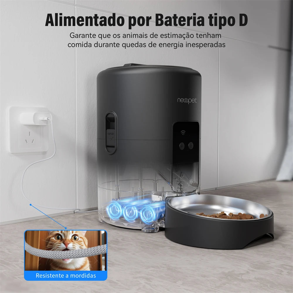 ALIMENTADOR AUTOMÁTICO INTELIGENTE COM GRAVADOR DE VOZ