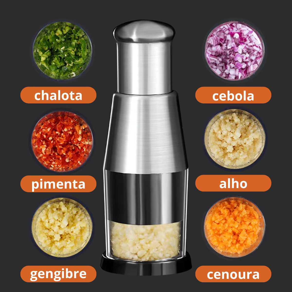 PRATICCHEF TURBO – TRITURADOR RÁPIDO 3 EM 1